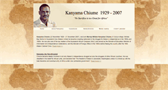 Desktop Screenshot of kanyamachiume.com