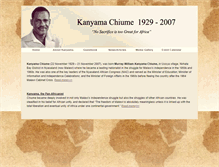 Tablet Screenshot of kanyamachiume.com